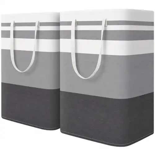 HomeHacks 2-Pack Large Laundry Basket, Waterproof